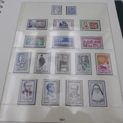 Collection timbres de France 1949-1962 neuf** complet en album.