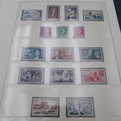 Collection timbres de France 1949-1962 neuf** complet en album.