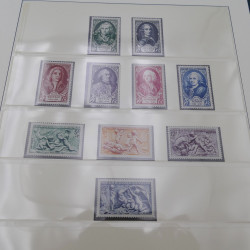 Collection timbres de France 1949-1962 neuf** complet en album.