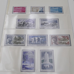 Collection timbres de France 1963-1972 neuf** complet an album.