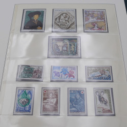 Collection timbres de France 1963-1972 neuf** complet an album.