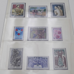 Collection timbres de France 1963-1972 neuf** complet an album.