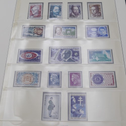 Collection timbres de France 1963-1972 neuf** complet an album.