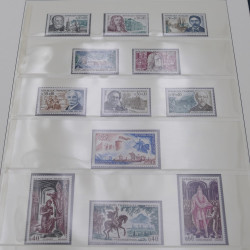 Collection timbres de France 1963-1972 neuf** complet an album.