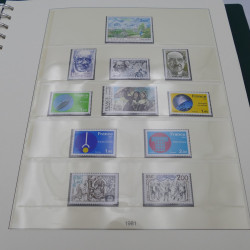 Collection timbres de France 1974-1981 neuf** complet an album.