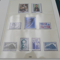 Collection timbres de France 1974-1981 neuf** complet an album.