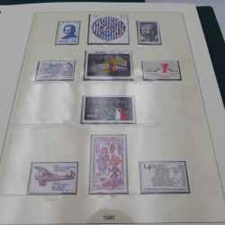 Collection timbres de France 1974-1981 neuf** complet an album.