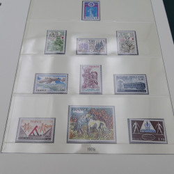 Collection timbres de France 1974-1981 neuf** complet an album.