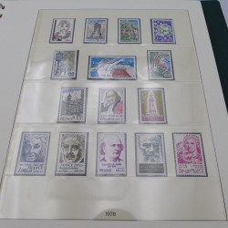 Collection timbres de France 1974-1981 neuf** complet an album.