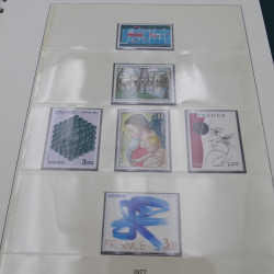 Collection timbres de France 1974-1981 neuf** complet an album.