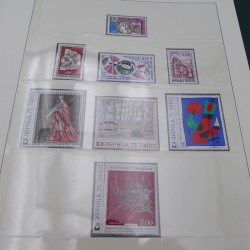 Collection timbres de France 1974-1981 neuf** complet an album.