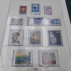 Collection timbres de France 1982-1988 neuf** complet en album.