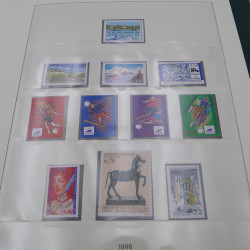 Collection timbres de France 1989-1997 neuf** complet en album.