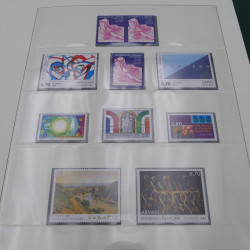 Collection timbres de France 1989-1997 neuf** complet en album.