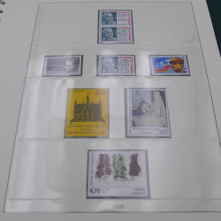 Collection timbres de France 1989-1997 neuf** complet en album.