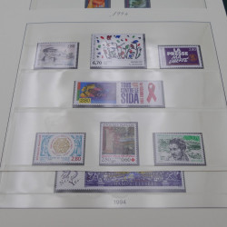 Collection timbres de France 1989-1997 neuf** complet en album.