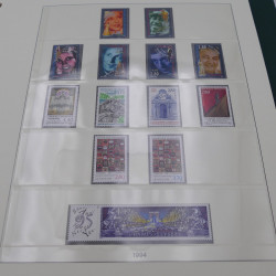 Collection timbres de France 1989-1997 neuf** complet en album.