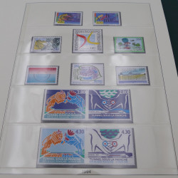 Collection timbres de France 1989-1997 neuf** complet en album.