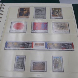 Collection timbres de France 1989-1997 neuf** complet en album.