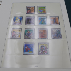 Collection timbres de France 1989-1997 neuf** complet en album.