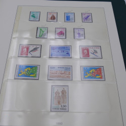 Collection timbres de France 1989-1997 neuf** complet en album.