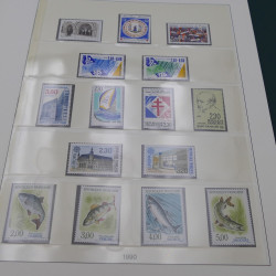 Collection timbres de France 1989-1997 neuf** complet en album.