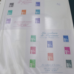 Collection timbres de France 1998-2005 neuf** complet en album.