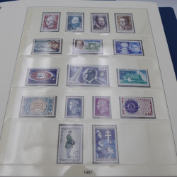 Collection timbres de France 1967-1981 neuf** en album.