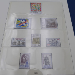 Collection timbres de France 1967-1981 neuf** en album.