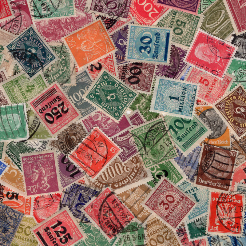 Allemagne timbres émis avant 1945 tous différents.