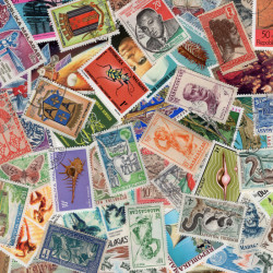 Madagascar timbres de collection tous différents.
