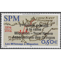 Des Gringos timbre de Saint Pierre et Miquelon N°819 neuf**.