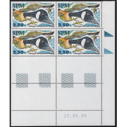 Saint Pierre et Miquelon timbre poste aérienne N°84 bloc coin daté neuf**.