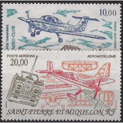 Saint Pierre et Miquelon timbres poste aérienne N°70-71 neufs**.