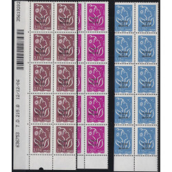 Timbres de Saint Pierre et Miquelon N°894-896 en bloc de 10 coins datés neuf**.