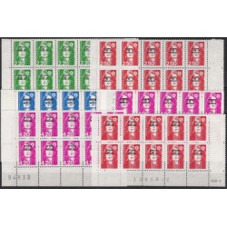 Timbres de Saint Pierre et Miquelon lot de 6 blocs de 10 neuf**.