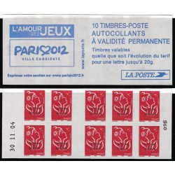 Saint Pierre et Miquelon carnet de 10 timbres Marianne de Lamouche C842.