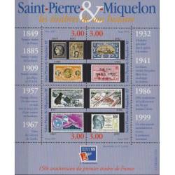 Bloc-feuillet de timbres Saint Pierre et Miquelon N°6 - PhilexFrance99.