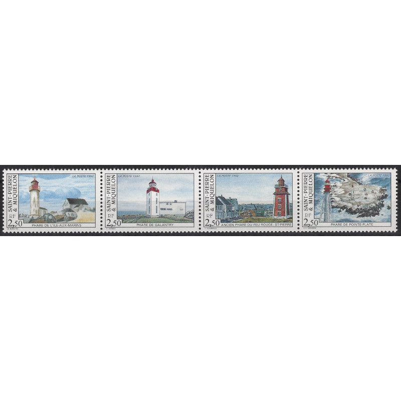 Les phares timbres de Saint Pierre et Miquelon N°563-566 série neuf**.