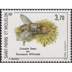 Cristalis tenax timbre de Saint Pierre et Miquelon N°594 neuf**.