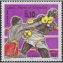 La Boxe timbre de Saint Pierre et Miquelon N°625 neuf**.