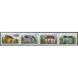 Maisons et tambours timbres de Saint Pierre et Miquelon N°676-679 série neuf**.