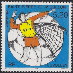 Le volley timbre de Saint Pierre et Miquelon N°643 neuf**.