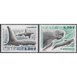 Cétacés timbres de Saint Pierre et Miquelon N°738-739 série neuf**.