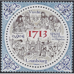 Fondation de Louisbourg timbre de Saint Pierre et Miquelon N°1095 neuf**.