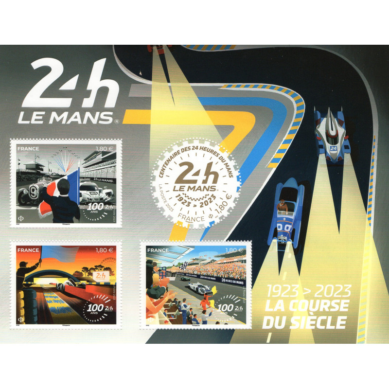 Feuillet de 4 timbres 24 heures du Mans N°F5682 neuf**.