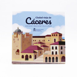 Série Euro Espagne 2022 coffret BU - Vieille Ville de Caceres.