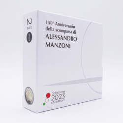 2 euros commémorative Italie coffret BE 2023 - Manzoni.