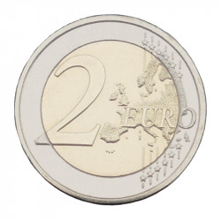 2 euros commémorative Lettonie 2023 - Tournesol pour l'Ukraine.