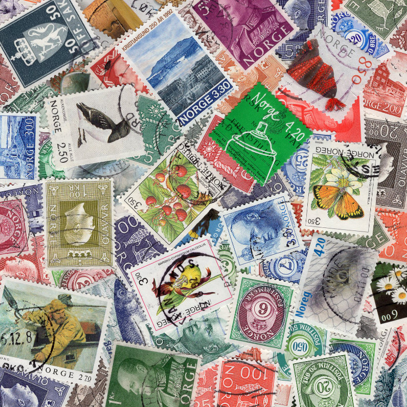 Lot De 100 Timbres Divers Norvège – Collection Philatélie, Authentiques, Intacts – Prophila Qualité Garantie – Pour Collectionneurs
